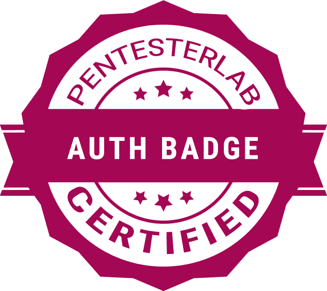 PentesterLab Auth Badge