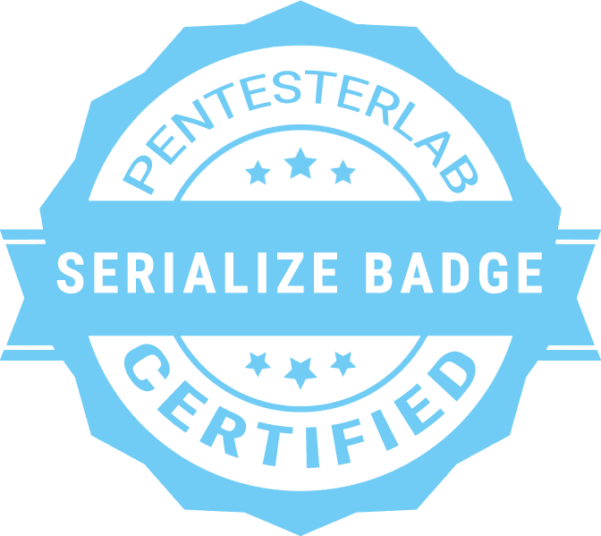 PentesterLab Serialize Badge